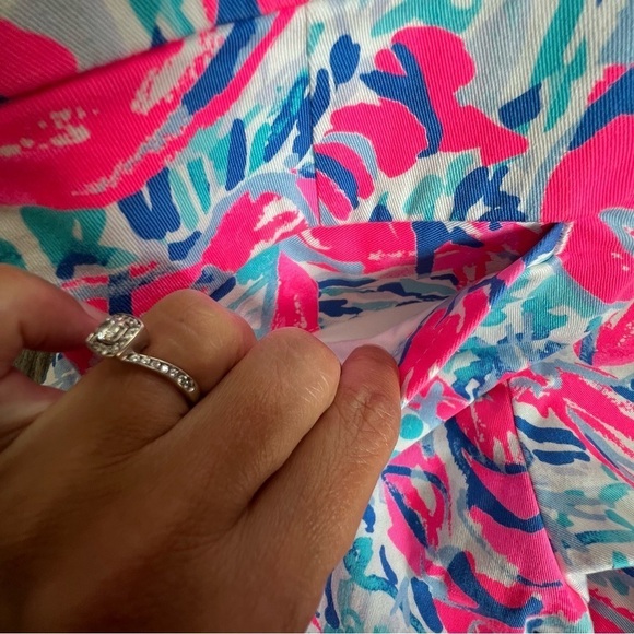 Lilly Pulitzer Hazelle Stretch Shorts Beyond The Sea (29185) 4 - Picture 4 of 13
